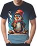 Imagem de Camisa Camiseta Color Chefe Pinguim Cozinheiro Cozinha 2