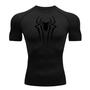 Imagem de Camisa Camiseta de Compressão Homem Aranha Manga Curta Rash Guard Academia