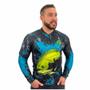 Imagem de Camisa Camiseta de Pesca Masculina Com Proteção Uv Peixe Tambaqui Blusa Para Pescaria com Zíper Emborrachado 