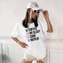 Imagem de Camisa Camiseta Feminina Estampada Code, No Sleep, Code, Repeat 100% Algodão Fio 30.1 Penteado