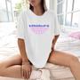 Imagem de Camisa Camiseta Feminina Estampada Pedagogia Retro 100% Algodão Fio 30.1 Penteado