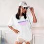 Imagem de Camisa Camiseta Feminina Estampada Pedagogia Retro 100% Algodão Fio 30.1 Penteado