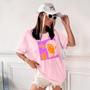 Imagem de Camisa Camiseta Feminina Estampada Psicologia Trip 100% Algodão Fio 30.1 Penteado
