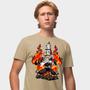 Imagem de Camisa Camiseta Genuine Grit Masculina Estampada Algodão 30.1 Demon Slayer Kyojuro Rengoku