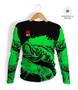 Imagem de Camisa Camiseta Masculina Térmica Com Proteção Uv Pesca (Verde) Adulto