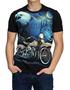 Imagem de Camisa Camiseta Moto Aguia Harley Freedom Rock Skull Caveira Algodao Masculino