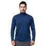 Imagem de Camisa Camiseta Térmica Gola Alta Proteção Solar UV 50+ Blusa Segunda Pele Masculina Manga Longa