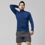 Imagem de Camisa Camiseta Térmica Gola Alta Proteção Solar UV 50+ Blusa Segunda Pele Masculina Manga Longa