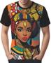 Imagem de Camisa Camiseta Tshirt Africa PopArt Mul.her Africana Arte 2
