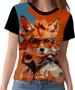 Imagem de Camisa Camiseta Tshirt Animais Óculos Raposa Moderna 4