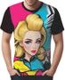 Imagem de Camisa Camiseta Tshirt Estampa Mu.lher Loira Pop Art Moda 2