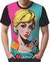 Imagem de Camisa Camiseta Tshirt Estampa Mu.lher Loira Pop Art Moda 7