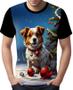 Imagem de Camisa Camiseta Tshirt Natal Festas Cachorro Noel Neve 2