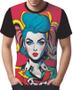 Imagem de Camisa Camiseta Tshirt Pin Up Mu.lher Morena Pop Art Moda 2