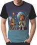 Imagem de Camisa Camiseta Tshirt Savana Leão Astronauta Lua Marte 2