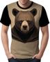 Imagem de Camisa Camiseta Urso Marrom Face Animais Estampa t-shirt 2