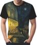 Imagem de Camisa Camiseta Van Gogh Releitura Café no Terraço à Noite 4