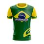 Imagem de Camisa Casual Manga Curta Pro Tork Patriota Verde Bandeira Do Brasil Para Dia a Dia Esporte 