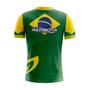 Imagem de Camisa Casual Manga Curta Pro Tork Patriota Verde Bandeira Do Brasil Para Dia a Dia Esporte 