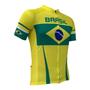 Imagem de Camisa Ciclismo Advanced Brasil 2021 Feminina (Ziper Total) - Amarelo