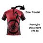 Imagem de Camisa Ciclismo Be Fast Manga Curta MTB Roda Bike Proteção UVA e UVB Ziper Tamanho M