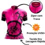 Imagem de Camisa Ciclismo Feminina Roupa para Ciclista Proteção UV50+