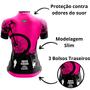 Imagem de Camisa Ciclismo Feminina Roupa para Ciclista Proteção UV50+
