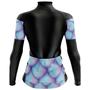 Imagem de camisa ciclismo feminino manga longa Pro Tour Sereia Dry Fit UV 50+ Com Bolsos