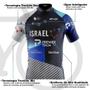 Imagem de Camisa Ciclismo Masculina Pro Tour Israel Azul Com Bolsos UV 50+