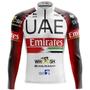 Imagem de Camisa Ciclismo Mountian Bike Masculina Manga Longa UAE Emirates Com Bolsos