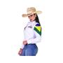 Imagem de Camisa Country Bordada Feminina Radade Branca - ML BRHC