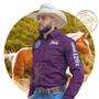 Imagem de Camisa Country Masculina Cowboy Rodeio Bordada Manga Longa