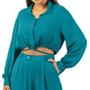 Imagem de Camisa Cropped Riu Kiu Carmel 10163 Verde