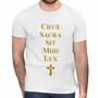 Imagem de Camisa Crux Sacra Sit Mihi Lux São Bento Cruz