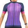 Imagem de Camisa De Ciclismo DX-3 Feminina Fast UV50+ - Marinho - Ponta De Estoque - P