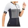 Imagem de Camisa De Ciclismo DX-3 Feminina Ultra UV 50+ - Cinza/Preto