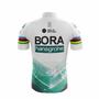 Imagem de Camisa de Ciclismo Masculina Equipe Bora Verde e Branca (Way Premium)