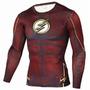 Imagem de Camisa de Compressão Flash Rashguard em Elastano Manga Longa - Ts Rock Heroes