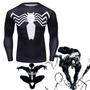 Imagem de Camisa de Compressão Homem Aranha Simbionte HQ Venom Rashguard Elastano Manga Longa