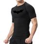 Imagem de Camisa De Compressão Masculina De Secagem Rápida Com Estampa De Morcego Verão Manga Curta Rash Guard