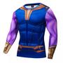 Imagem de Camisa de Compressão Thanos Manga Longa TS Rock Heroes Tam Asian XL (M Brasil)