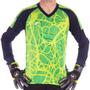 Imagem de Camisa de Goleiro Manga Longa Poker Masculina - Marinho e Verde