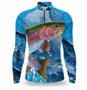 Imagem de Camisa de pesca masculina com proteção UV camiseta para pesca manga longa