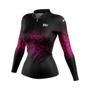 Imagem de Camisa de Pesca Proteção Solar UV Feminina Escamada Rosa - Mar Negro