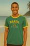 Imagem de Camisa do Brasil Bordada Adulto Unissex