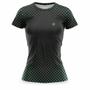 Imagem de Camisa Feminina Academia Blusa Fitness Caminhada Treino Manga Curta Degrade