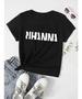Imagem de Camisa Feminina Baby Look Rihanna Cantora Pop 100% Algodão