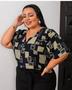 Imagem de Camisa  feminina Beth em viscose PLUS size linda em qualquer ocasião muito chique  um espetáculo