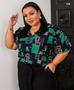 Imagem de Camisa  feminina Beth em viscose PLUS size linda em qualquer ocasião muito chique  um espetáculo