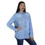 Imagem de Camisa Feminina Camisão Teezz Jeans 005 TE21179